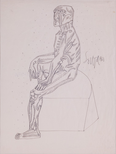 Untitled (Seated Man), 1961